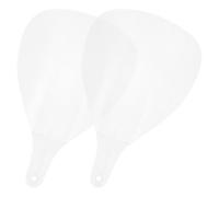 TEHAUX Lot de 2 Visières Transparentes en Plastique pour Coiffure, Protection Faciale Complète la Laque Cheveux Coupés, Réutilisables et Légères, Adaptées aux Salons de Coiffure et Soins