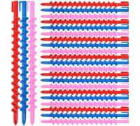 TEHAUX Lot de 20 Bigoudis Spiralés pour Permanente Petits Rouleaux à Friser en Plastique Solide Couleur Aléatoire Adaptés aux Cheveux Courts et Longs Outils Couleur