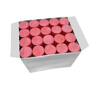 TEHAUX Lot De 20 Grandes Craies Sans Poussière Pour Tableau Noir, Portable, Couleur Rouge, Lavables, Pour Usage Pédagogique Et Graffiti Extérieur