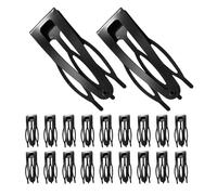 TEHAUX Lot de 20 Mini Pinces à Cheveux Métalliques Noires Petites Barrettes Latérales et Frontales pour Femmes Accessoires Coiffure Compacts et Polyvalents pour Fixation de Mèches