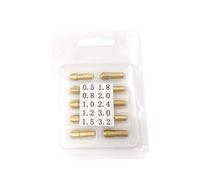 TEHAUX Lot de 20 Pinces de Serrage en Laiton 48 MM pour Outil Rotatif Mandrins Miniatures 05-32 MM Compatibles Perceuse Électrique Gravure Bricolage et Travaux Légers