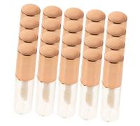 TEHAUX Lot de 20 Tubes de Gloss Vides 12 Ml en Plastique Transparent Rechargeables Format Mini pour Maquillage DIY Flacons à Lèvres Étanches Couleur Or Rose Voyage et Paquet à Main