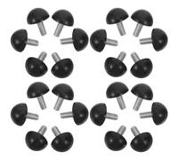 TEHAUX Lot de 200 Pieds de Nivellement Réglables à Vis M6x15x20mm Demi-sphère, Pieds de Meubles Antidérapants pour Chaise et Table, Accessoires Quincaillerie Réglables pour Table