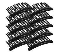 TEHAUX Lot de 24 Peignes Latéraux Noirs en Plastique Ondulé 17 Dents pour Cheveux Fins Accessoire Vintage pour Coiffure de Mariée et Voile Fixation et Solide