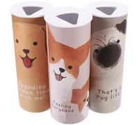 TEHAUX Lot de 3 Boîtes à Mouchoirs Cylindriques pour Voiture 40 Feuilles par Boîte Papier Mouchoir Portable Décoratif Couleurs Variées pour Voiture Bureau et Salle de Bain