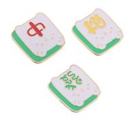 TEHAUX Lot de 3 Broches Mahjong Décoratives en Alliage Émaillé - Broches à Caractères Chinois pour Femme - Accessoires Culturels pour Vêtements et Fête du Nouvel An Chinois