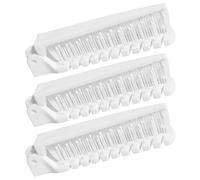 TEHAUX Lot de 3 Brosses à Cheveux Pliables en Plastique Double Tête, Compactes et Antistatiques, pour Perruques et Extensions, pour Voyage et Usage Quotidien