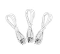 TEHAUX Lot De 3 Câbles De Charge USB vers DC 2,5 Mm 19 Mm pour Chargeur CC, Compatible Jouets Et Brosses à Dents, Charge Rapide, Câble d'alimentation Polyvalent Noir