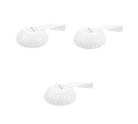 TEHAUX Lot De 3 Housses De Protection Contre La Pluie Et La Poussière pour Caméras De Sécurité Extérieures De Protection Protection Contre La Poussière en Plastique Blanc