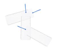 TEHAUX Lot De 3 Loupes De Lecture Marque-Pages Loupes De Poche Marque-Pages Règle Échelle Transparente Pvc