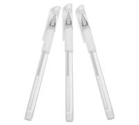 TEHAUX Lot de 3 Stylos Marqueurs pour Tatouage Sourcils et Lèvres, Stylo de Microblading Blanc en Acrylique, Longue Tenue, pour Cartographie et Maquillage Permanent
