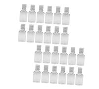 TEHAUX Lot de 35 Flacons Octogonaux en Pet 30ml pour Cosmétiques et Shampooing, Multi-usages et Faciles à Ranger, pour Voyage