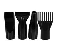 TEHAUX Lot de 4 Embouts Universels en ABS pour Sèche-Cheveux Diffuseurs de Soufflerie Buses Rondes et Embout Peigne Accessoires de Toilettage pour Animaux Compatibles Chiens et Chats
