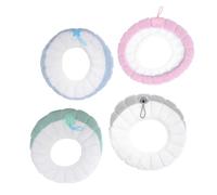 TEHAUX Lot de 4 Housses de Siège de Toilette Épaisses de Citrouille, Coussin Chaud pour Wc D’hiver, Housse Ménagère Douce et Confortable, Taille Standard, pour Usage Familial et Salle