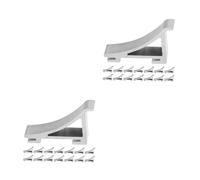 TEHAUX Lot De 40 Clips De Fixation Pour Étagère De Réfrigérateur En Aluminium Argenté