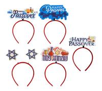 TEHAUX Lot de 5 Bandeaux Décoratifs pour Fête de Pâques Serrage-Tête en Plastique Solide et Feutre Multicolore Taille Unique Coiffe Festive pour Adultes et Garçon et Filles