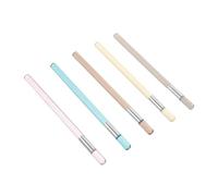 TEHAUX Lot de 5 Crayons Réutilisables à Corps Transparent - Mine Métallique Non Taillée - Couleurs Éclatantes - Crayons Effaçables pour Dessin, Écriture et Croquis Scolaires