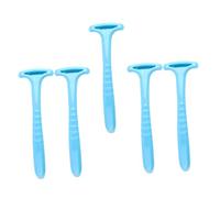 TEHAUX Lot de 5 Grattoirs à Pieds Exfoliants Bleus pour Éliminer les Callosités et Peaux Mortes Outil de Soin des Pieds Antidérapant Usage Professionnel et Domestique