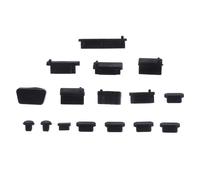 TEHAUX Lot De 5 Sets De Protections Universelles en Silicone pour Prise Et Port De Chargeur D'ordinateur Portable, Butées Anti-poussière Réutilisables, Adaptées Aux Laptops, Couleur Transparente