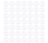 TEHAUX Lot De 50 Œillets Double Face En Silicone Blanc, Anneaux Passe-fil Diamètre Intérieur 6 Mm Largeur De Rainure 3 Mm, Joint Annulaire De Protection Des Fils Pour Câblage Électrique Et Industriel