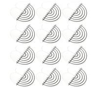 TEHAUX Lot de 50 Protège-cuir Chevelu en Plastique Échelle Graduée, Isolant Thermique Résistant la Chaleur pour Extensions de Cheveux, Outil de Collage Professionnel Adapté aux Salons