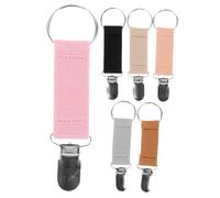 TEHAUX Lot de 6 Clips de Maintien pour Chapeau à Large Bord en Métal avec Bande Élastique, Solides et Pratiques pour Randonnée et Sorties en Plein Air
