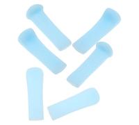 TEHAUX Lot de 6 Embouts Cuillère à Cérumen en Silicone Souple Accessoire de Nettoyage Oreilles Extraction Visible Outil Sûr pour Retrait de Cire Usage Domestique et Soins Auditifs