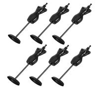 TEHAUX Lot De 6 Mini-supports Pour Vêtements De Poupée : Mannequin En Plastique À L'échelle 1/6, Présentoirs Pour Vêtements De Poupées, Vitrines De Collection Pour Maisons De Poupées