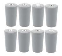 TEHAUX Lot de 8 Butées Limiteurs pour Volets Roulants, Fixation Plastique Gris, Compatible Sangle et Manivelle, Pièces de Rechange pour Réparation Fenêtres, Accessoires Stores Enrouleurs