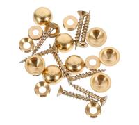 TEHAUX Lot de 8 Clous à Capuchon en Cuivre Épais 15 Mm, Vis de Fixation pour Miroir et Panneau Publicitaire, Clous Décoratifs Métalliques Plats, Adaptés Bricolage et Décoration Murale