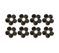 TEHAUX Lot de 8 Décorations Artisanales en Alliage Forme Fleur de Camélia, Accessoires DIY pour Chaussures et Pinces à Cheveux, Ornements Polyvalents pour Personnaliser Talons Hauts,