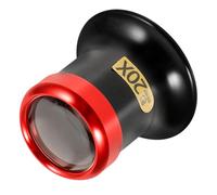 TEHAUX Loupe Frontale de Précision Grossissement 20X Verre Optique et Cadre en Aluminium Loupe Lumineuse Légère et Compacte pour Réparation de Montres et Bijoux