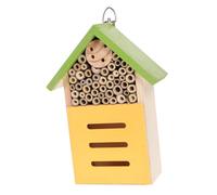 TEHAUX Maison à Insectes Bois Vert Nichoir Décoratif pour Abeilles et Petits Insectes Habitat Naturel pour Jardin Extérieur et Terrasse Favorise la Biodiversité Écologique