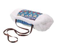 TEHAUX Manchon Chauffe-Mains pour Femme en Tissu Blanc, Chaud et Confortable, Style Élégant et Délicat, pour Mariage ou Soirée Hivernale