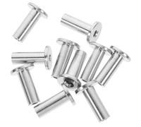 TEHAUX Manchons de Protection en Acier Inoxydable 10 Pcs pour Câbles de Garde-corps 1/8 Pouce Kit de Protection de Câble Métallique Solide pour Plateformes et Balustrades Accessoire