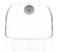 TEHAUX Mangeoire Suspendue Multifonction pour Oiseaux en PP Bassin Cube, Alimentation des Perruches et Perroquets en Cage