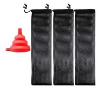 TEHAUX Mangeoire Suspendue pour Oiseaux en Filet Nylon Léger 3pcs Grosse Capacité pour Nourrir Oiseaux en Jardin et Arbres