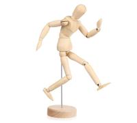 TEHAUX Mannequin Articulé pour Dessin Figure Humaine Flexible avec Joints Réglables et Socle Stable Modèle Artistique pour Peinture et Décoration Bureau