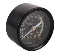 TEHAUX Manomètre en Alliage Noir pour Compresseur D'air Compatibilité et Mesure Précise de 0 à 180 Psi, Accessoire pour Outils Pneumatiques