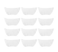 TEHAUX Masque de Cou en Papier Blanc 100pcs pour Soin Spa, Perméabilité à L'air, Économie D'eau, Masque en Tissu Végétal pour Types Variés de Peau