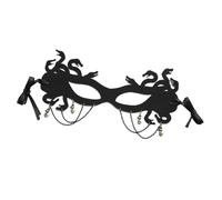 TEHAUX Masque de Soirée Femme Serpent Mythique Cosplay Masque Demi-Visage Léger et Confortable pour Bal Masqué Halloween Accessoire de Costume Élégant et Festif