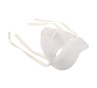 TEHAUX Masque Mécanique Blanc Steampunk en Abs Robuste pour Hommes, Masque de Déguisement Polyvalent pour Bal Masqué et Spectacles Scéniques