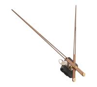 TEHAUX Mécanisme D'horloge à Couple Élevé Long 20 Mm, Kit D'aiguilles en Bois Massif de Noyer Noir, Kit de Remplacement pour Mécanisme D'horlogerie Murale Diy, Moteur à Piles Silencieux