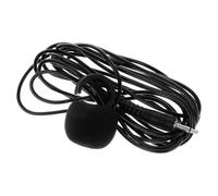 TEHAUX Microphone Dynamique pour Instruments à Vent, Câble 5 M, Microphone pour Chanter et Flûte, Facile à Utiliser avec Amplificateur, Adapté aux Concerts et Orchestres, Noir, Plastique