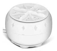 TEHAUX Mini Machine à Laver Portable à Turbine en Plastique Blanc, Nettoyage Pratique pour Vêtements, pour Voyage et Appartement, Lave Linge de Voyage Compact