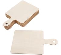 TEHAUX Mini Planches à Découper Artisanales en Bois Rectangulaires Lot de 12 pour Découper et Servir, Fromage, Fruits, Pâtisserie