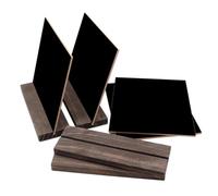 TEHAUX Mini Tableau à Craie Double Face avec Base Bois Ardoise Effaçable pour Mariage Restaurant et Décoration de Table