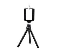 TEHAUX Mini Trépied Télescopique pour Smartphone et Appareil Photo Compact, Support Stable pour Bureau et Extérieur, Noir, Portable et Compatible Universellement