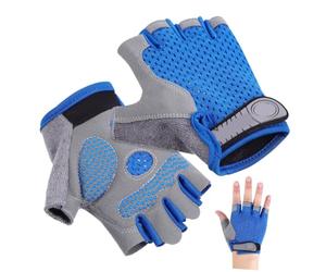 TEHAUX Moufles Garçon Fille sans Doigts, Rembourrés, Antidérapants, Tissu | Doublure Douce, Coupe Confortable, Protection des Petites Mains, pour Trottinette, Randonnée et Jardinage, Garçon Fille 3 à 6