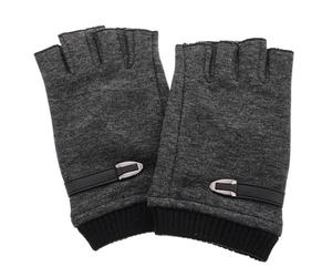TEHAUX Moufles Mi-Doigts Thermiques pour Cyclisme Homme en Velours Anti-dérapant, Coupe-Vent et Chauds pour Conduite et Temps Froid en Automne Hiver
